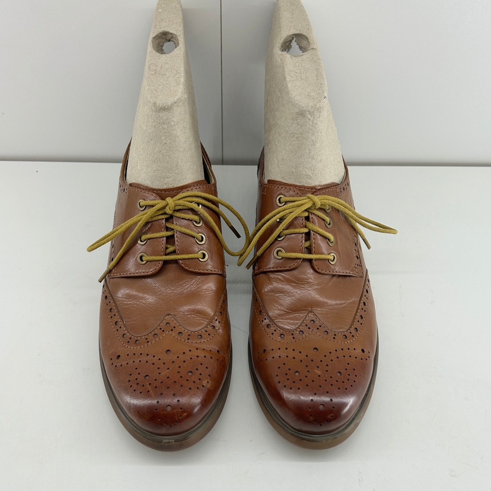 Oyangs Oxford Wingtip Shoes Men US 7.5 EU 40 Brown Leather Brogue